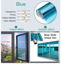 Privacy Window Film Non-Adhesive Reflective Glass